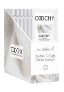 Coochy Oh So Smooth Shave Cream Au Natural 24 Foils Per Counter Display