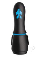 Trinity Men 10x Turbo Silicone Rechargeable Penis Head Pleaser - Black/blue